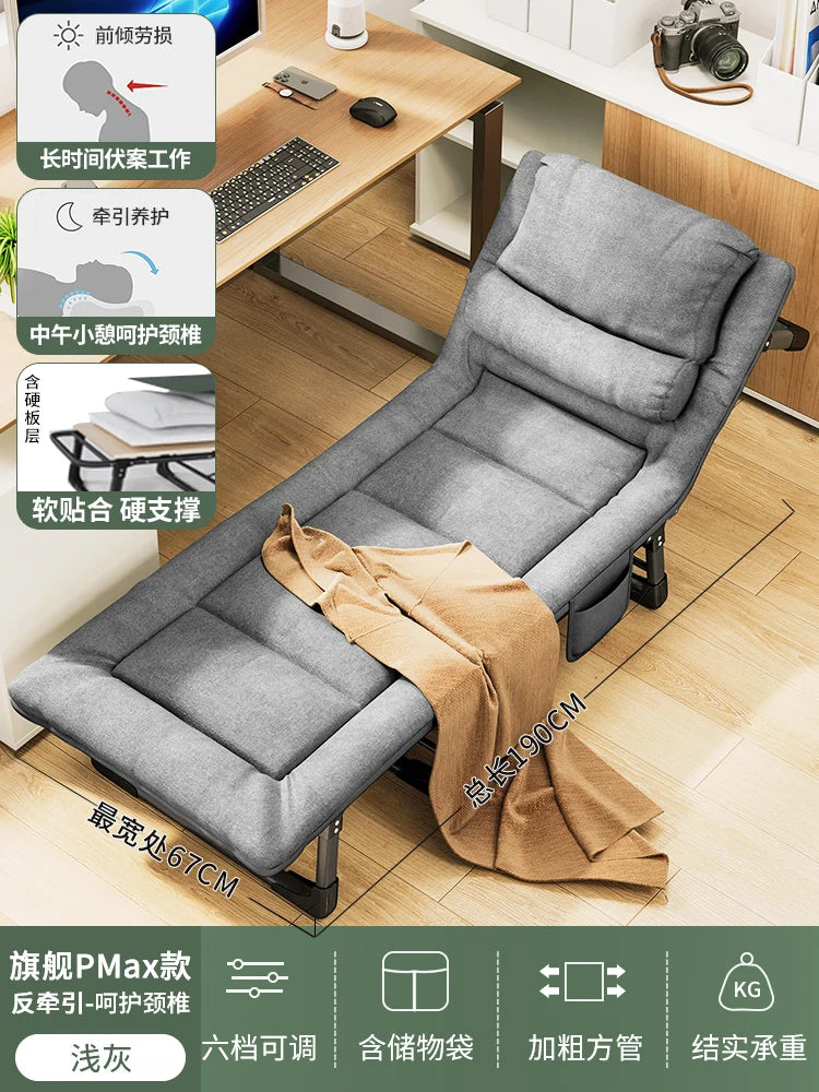 Upholstered Folding Bed with Mattress – Modern Single Lounge Sleeping Bed, Home Furniture