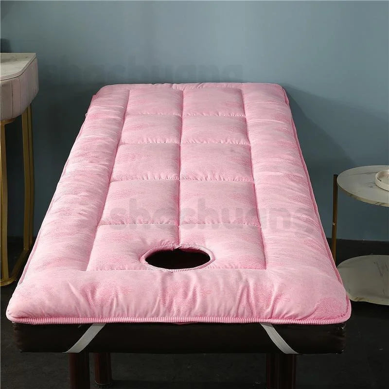 Professional SPA Massage Table Pad – Foldable Facial Bed Cushion with Elastic Bands