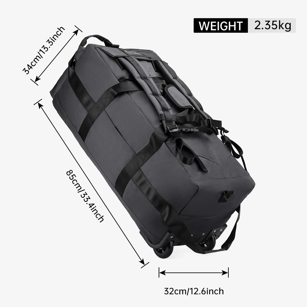 Large-Capacity Wheeled Travel Duffel Bag – Unisex Outdoor Luggage