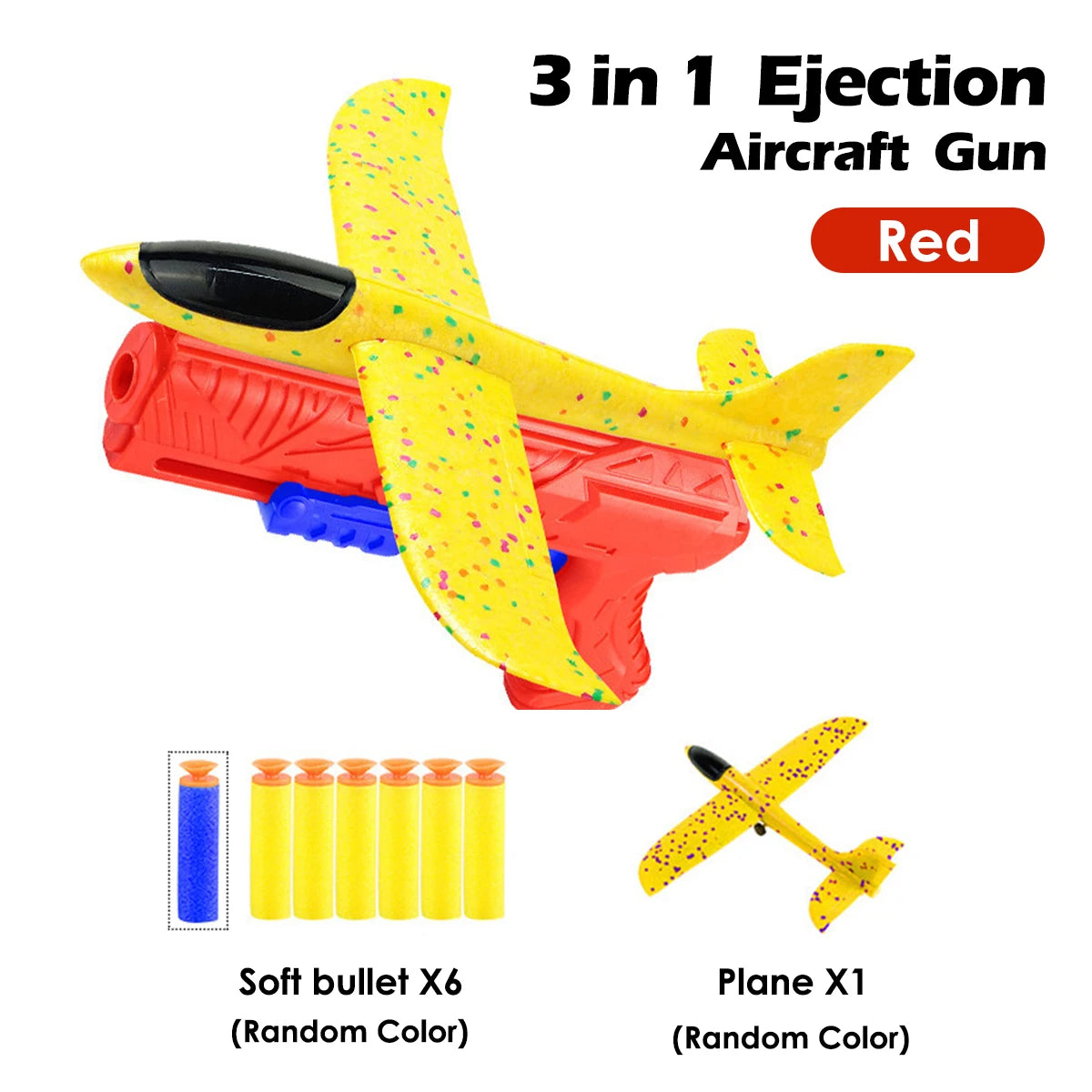 Kids Foam Aircraft Launcher — 10M Catapult Glider Plane Toy for Outdoor Play