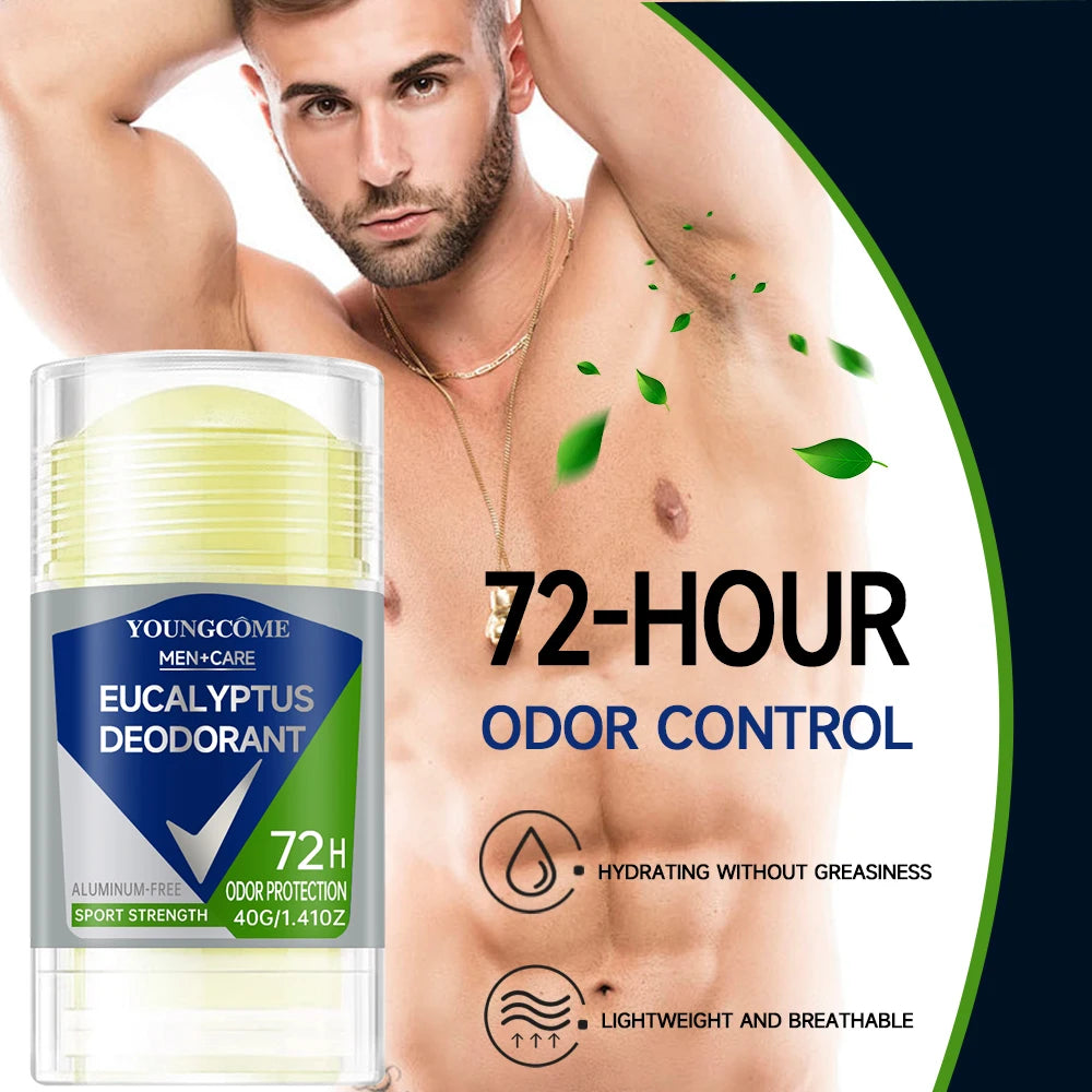 Men's Roll-On Deodorant 40g – Fast Dry Underarm Odor Remover