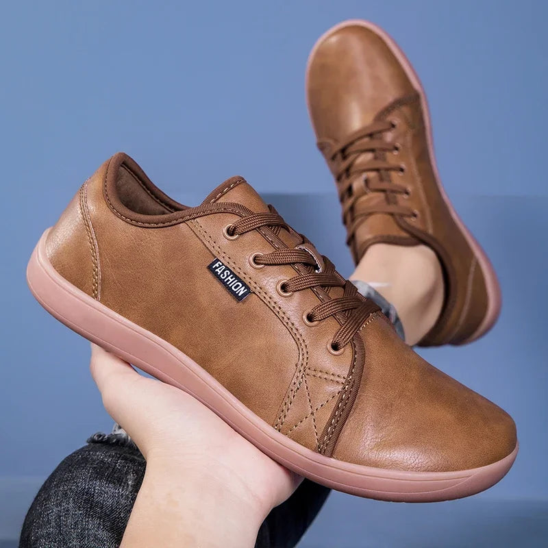 Men's Waterproof Barefoot Minimalist Sneakers — Wide Toe