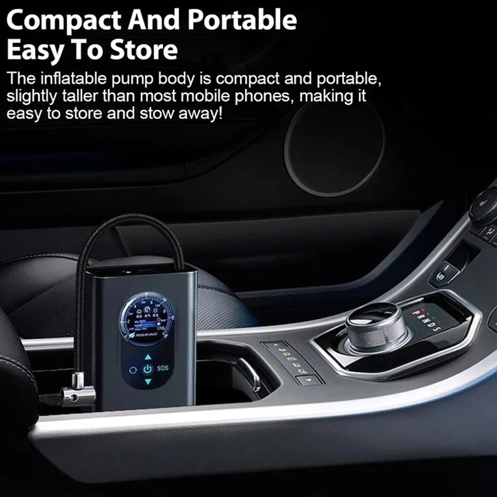 Rechargeable Tire Inflator with Digital Display, 150 PSI