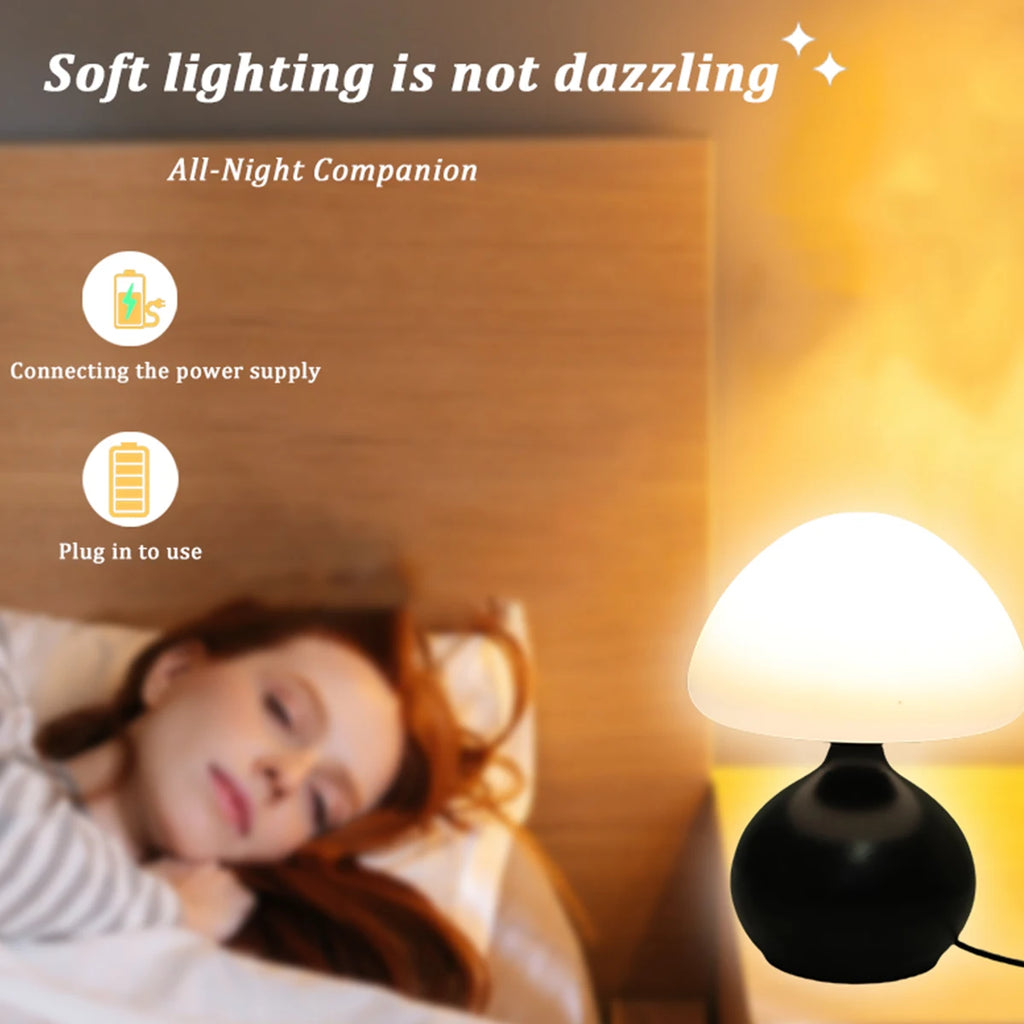 Mushroom Table Lamp – 3 Light Modes & Dimming