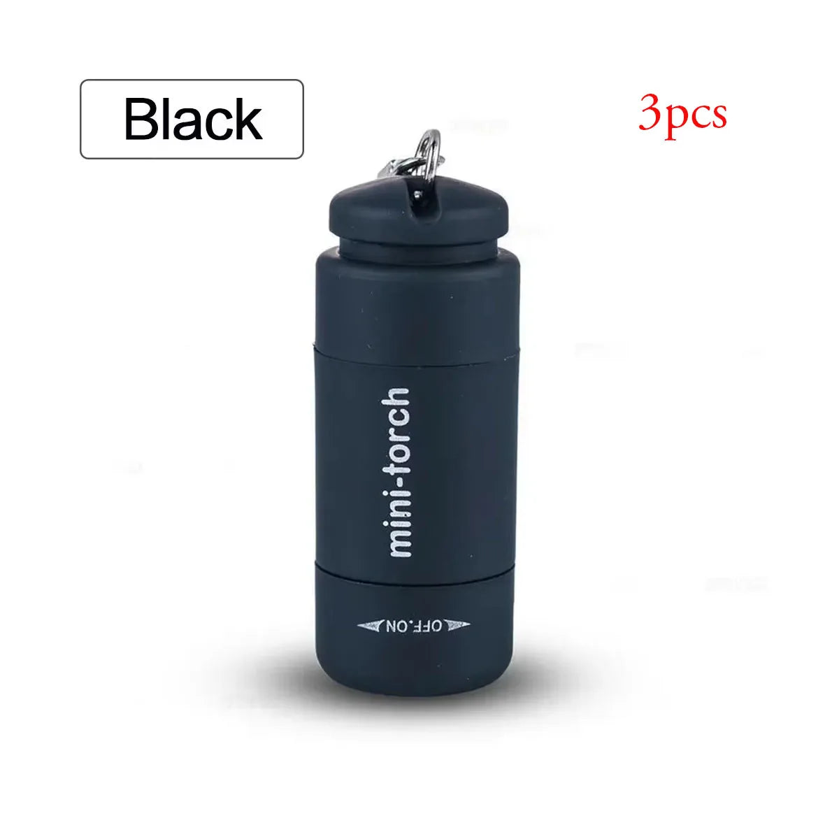USB Mini Keychain Flashlight – Rechargeable EDC Torch, Waterproof, 16 Colors, Pocket-Sized LED Light
