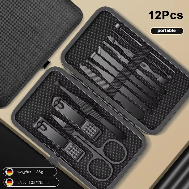 Stainless Steel Nail Clipper & Pedicure Set — Multi-Pack