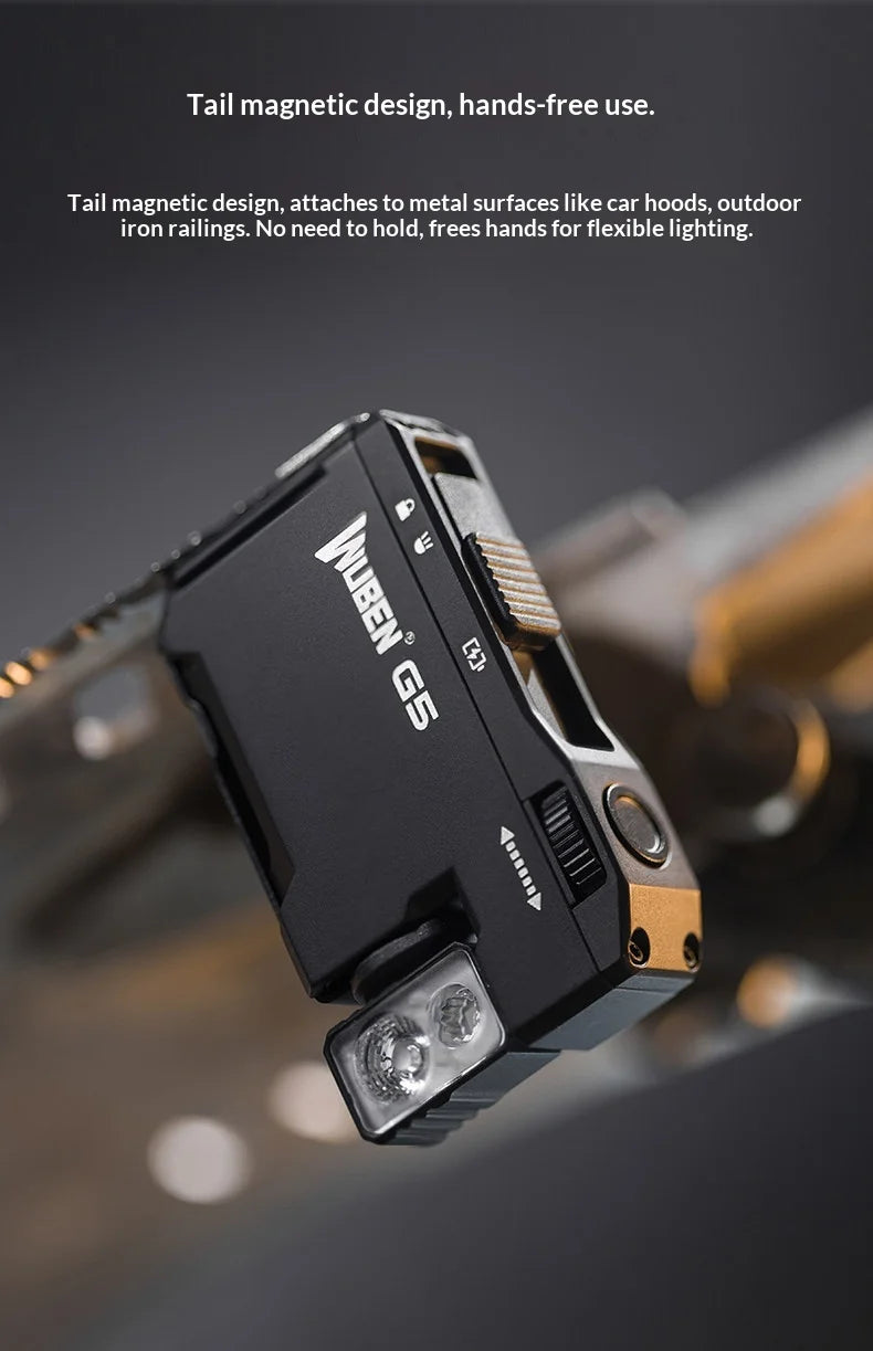 WUBEN G5 Premium EDC Flashlight – 400 Lumens, RGB, Titanium Alloy & Collector Edition Variants
