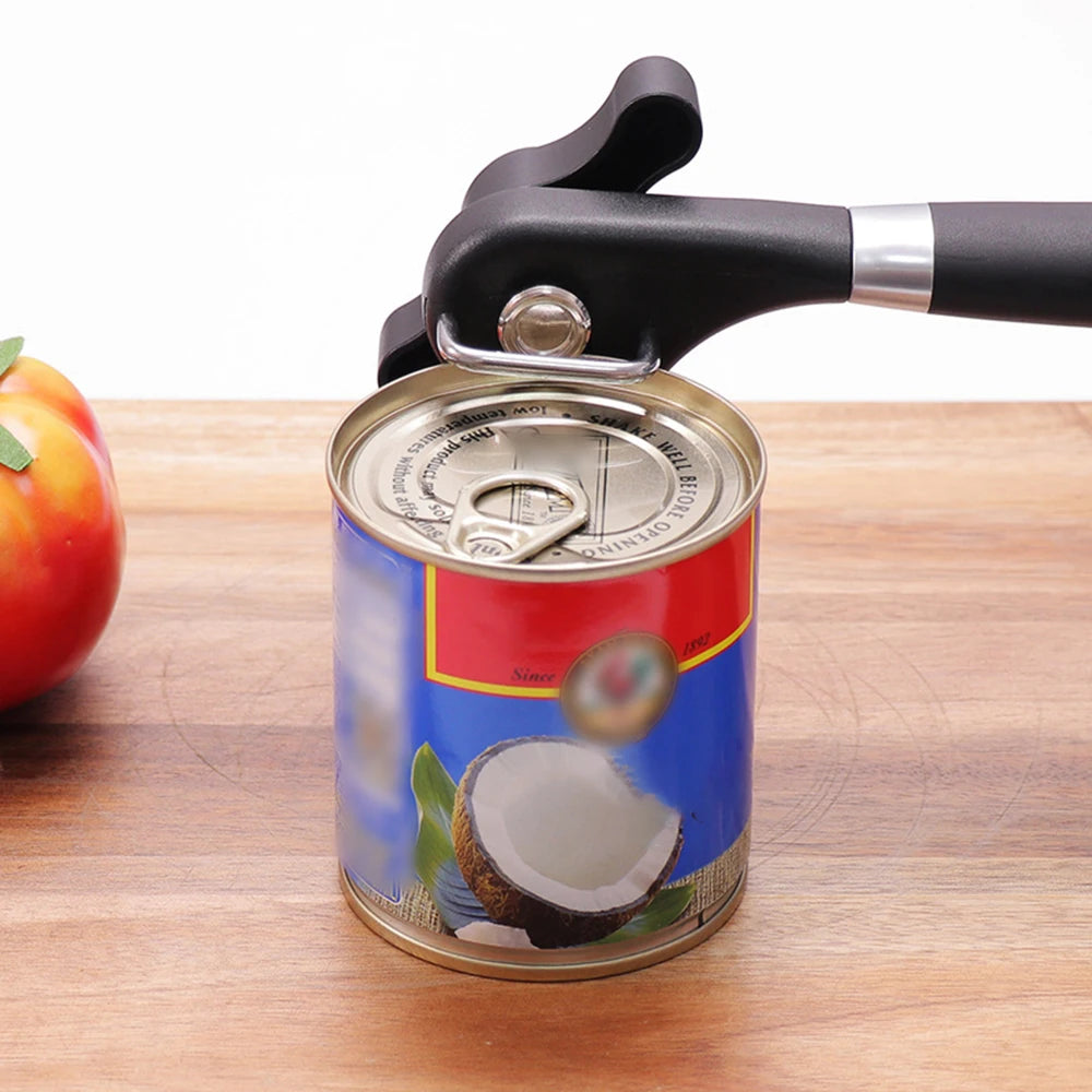Smooth-Edge Manual Can Opener – Black