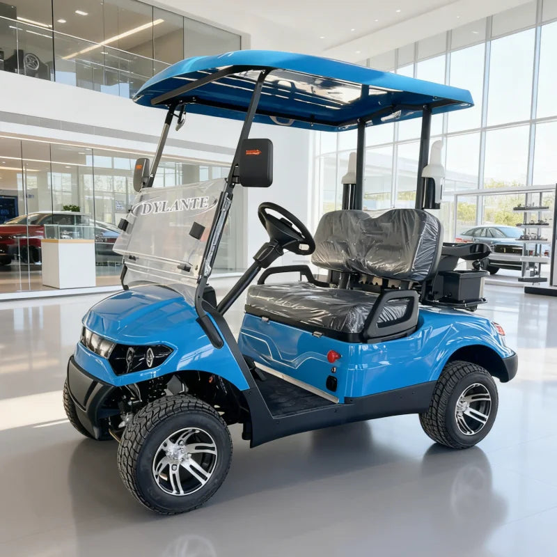Street Legal 2-Seat Electric Golf Cart — 48V–72V AC Controller, 5000W Motor