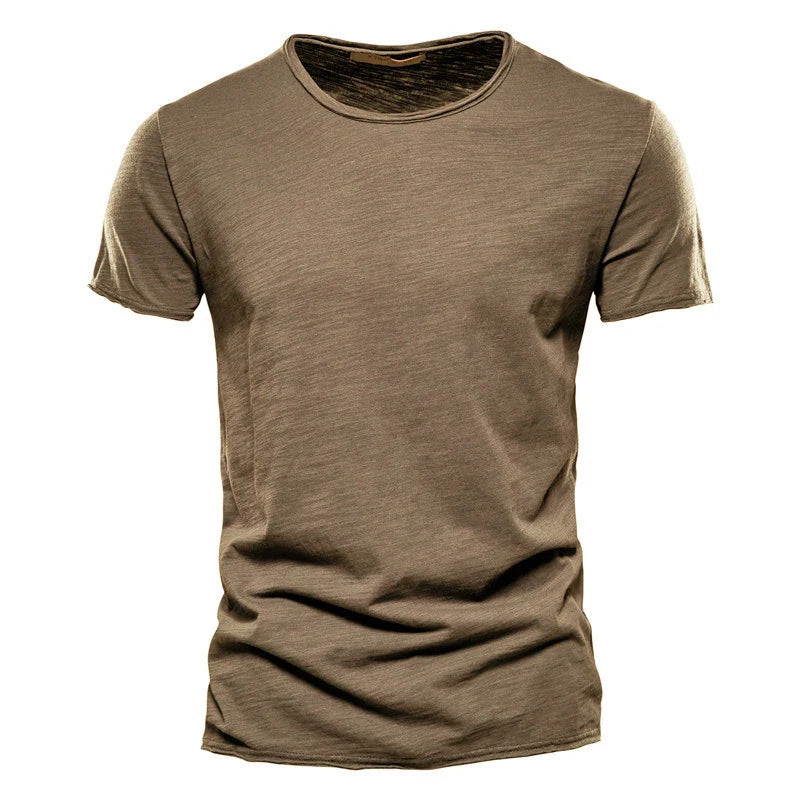 Men's 100% Cotton V-Neck Slim Fit T-Shirt — Fitted Everyday Tee