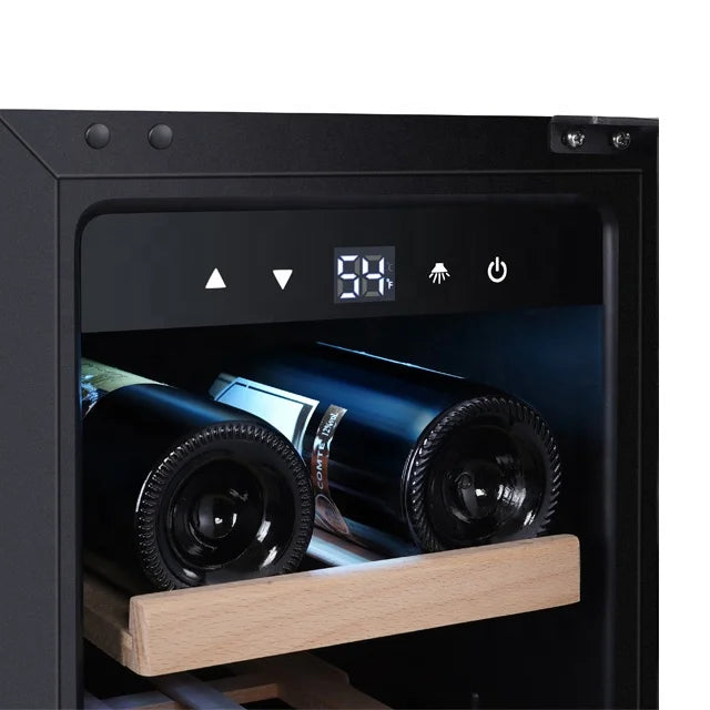 Electric Wine Cooler — 18-Bottle Red & White Wine Cellar Refrigerator Fridge for Home