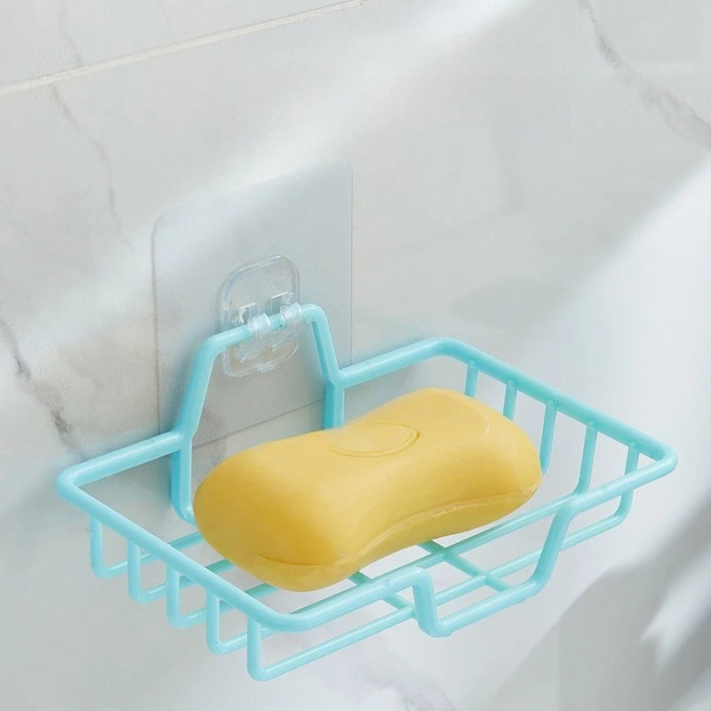 Wall-Mounted Stainless Steel Soap Holder — No Drill