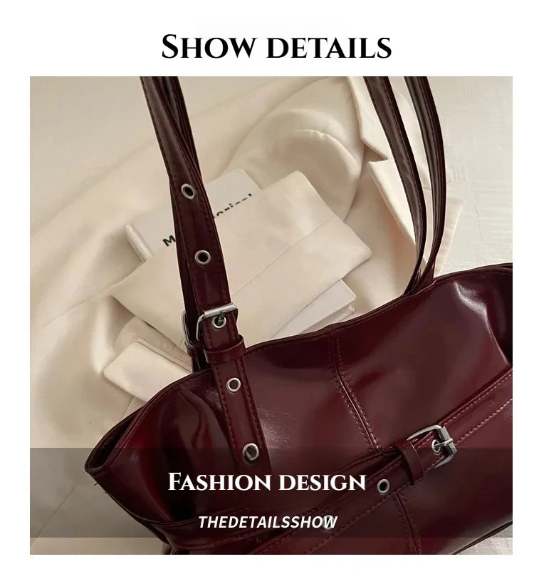Large Capacity Women's Retro Tote Shoulder Bag