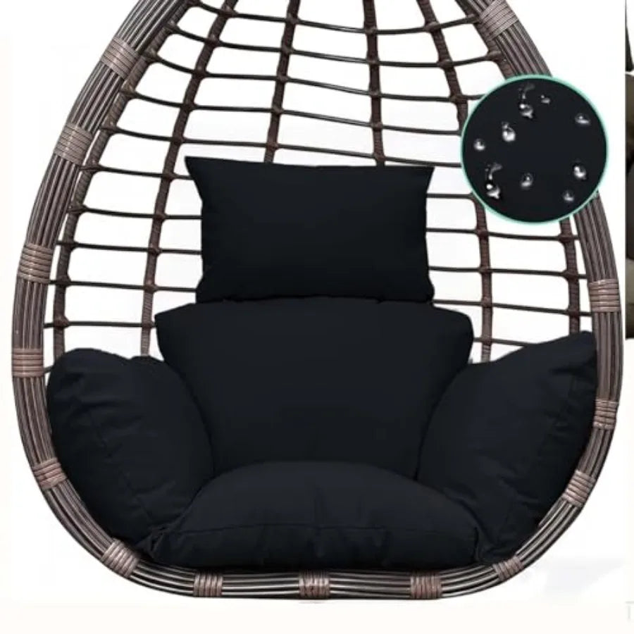 Egg Chair Cushion — Thick Hanging Chair Seat Pad for Indoor & Outdoor Use