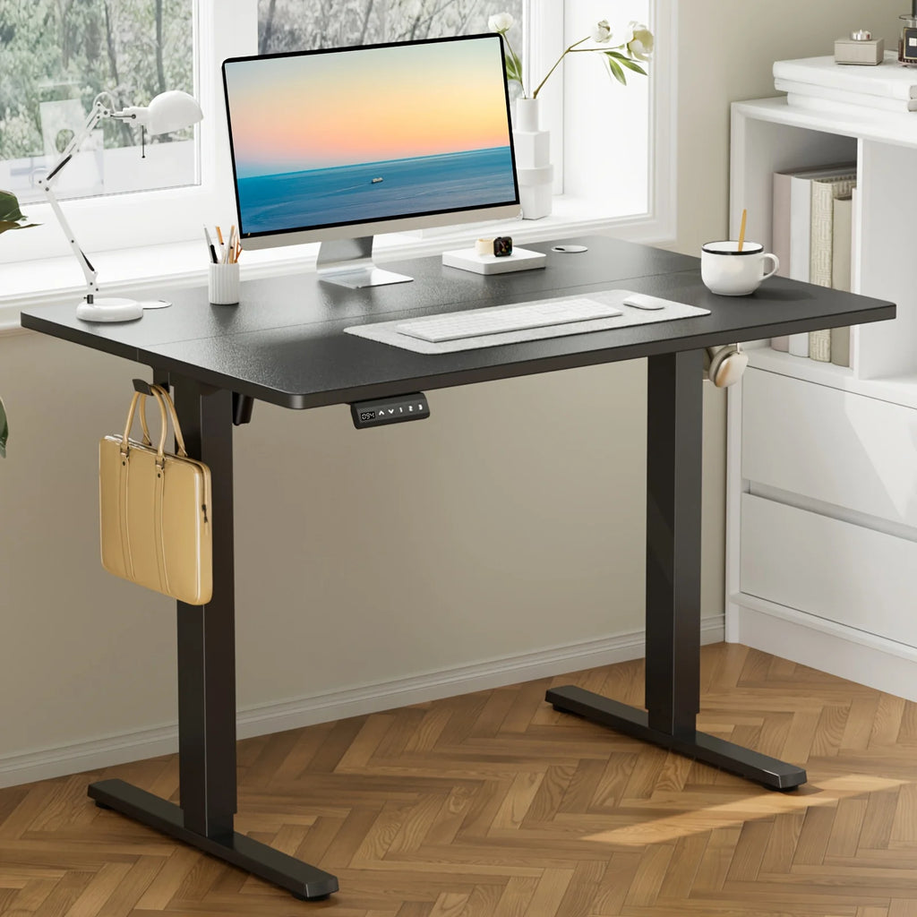 Electric Sit-Stand Standing Desk — Adjustable Height Ergonomic Rising Desk, 40–55 Inch, Multiple Colors