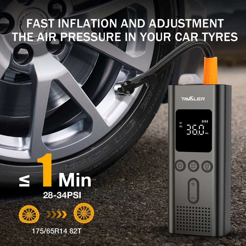 Portable Tire Inflator with Digital Gauge, 150 PSI