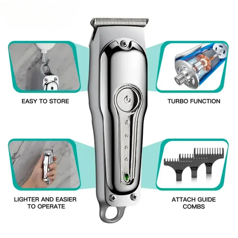 VGR V-071 Professional Hair Clipper – Rechargeable Cordless Trimmer for Men with Guide Combs