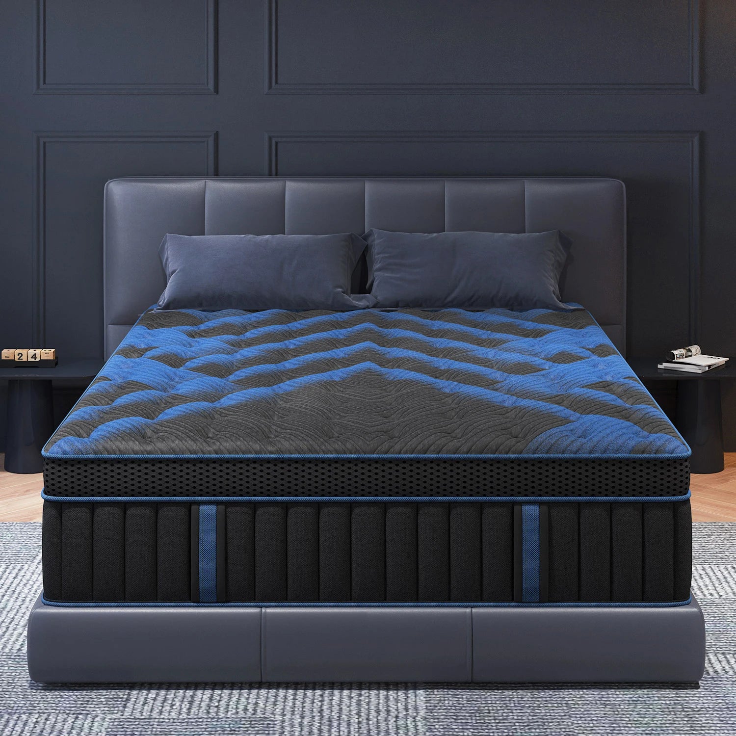 12/14 Inch Hybrid Mattress — Euro Top, Medium Firm, Memory Foam & Pocket Spring for Back & Lumbar Support (Twin to King)