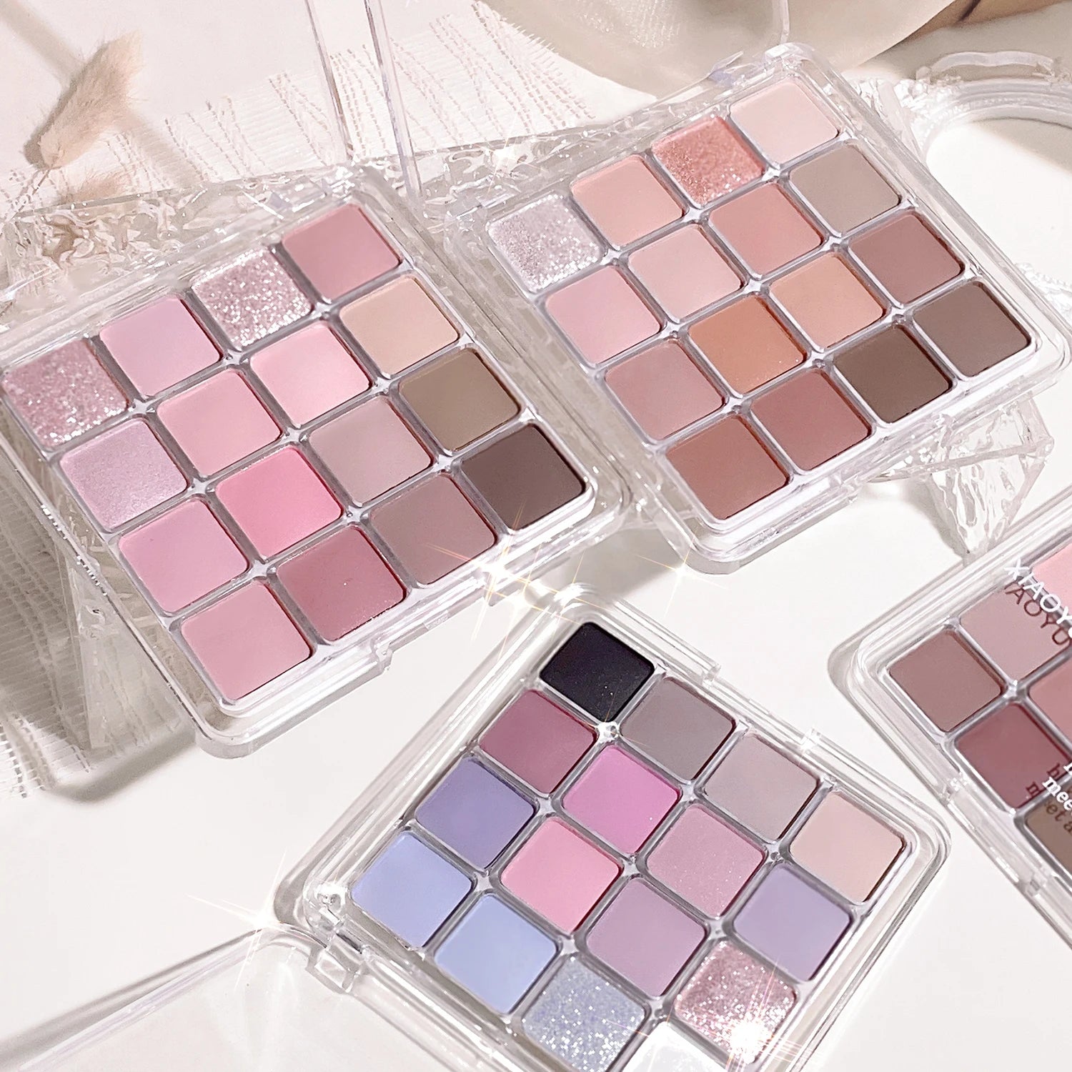 16-Color Earth Tone Eyeshadow Palette — Pearl & Matte Shimmer