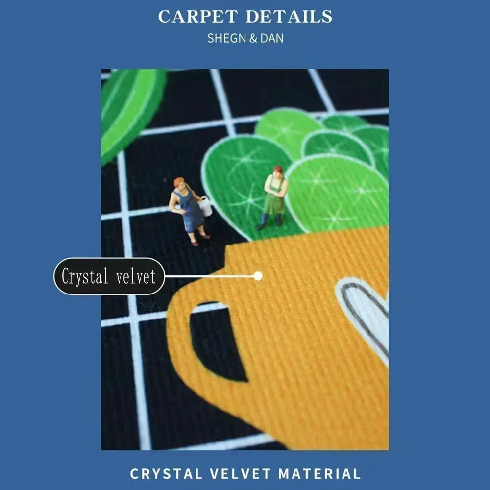 SpongeBob Crystal Velvet Area Rug – Non-Slip Bedroom Carpet & Doormat for Kids & Home Decor