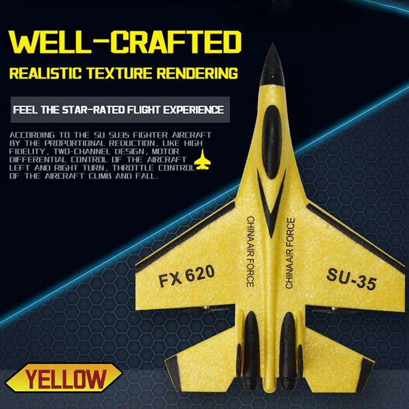 SU35 2.4G RC Foam Fighter Glider Airplane – Remote Control EPP Fixed Wing Plane
