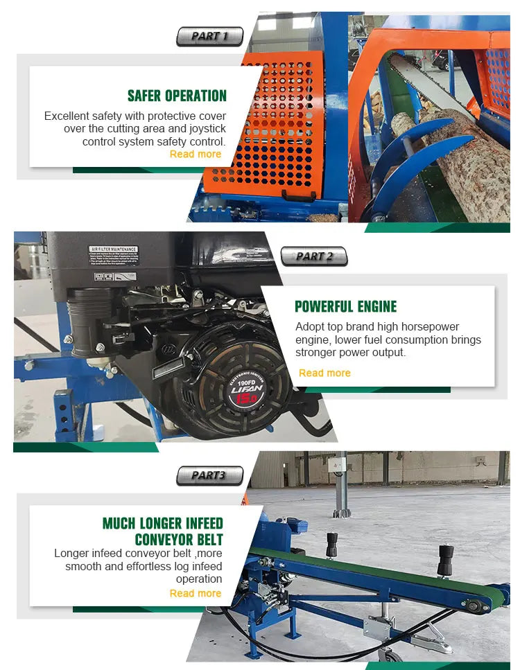 45-Ton Hydraulic Firewood Processor – Heavy Duty Log Splitter & Cutting Machine