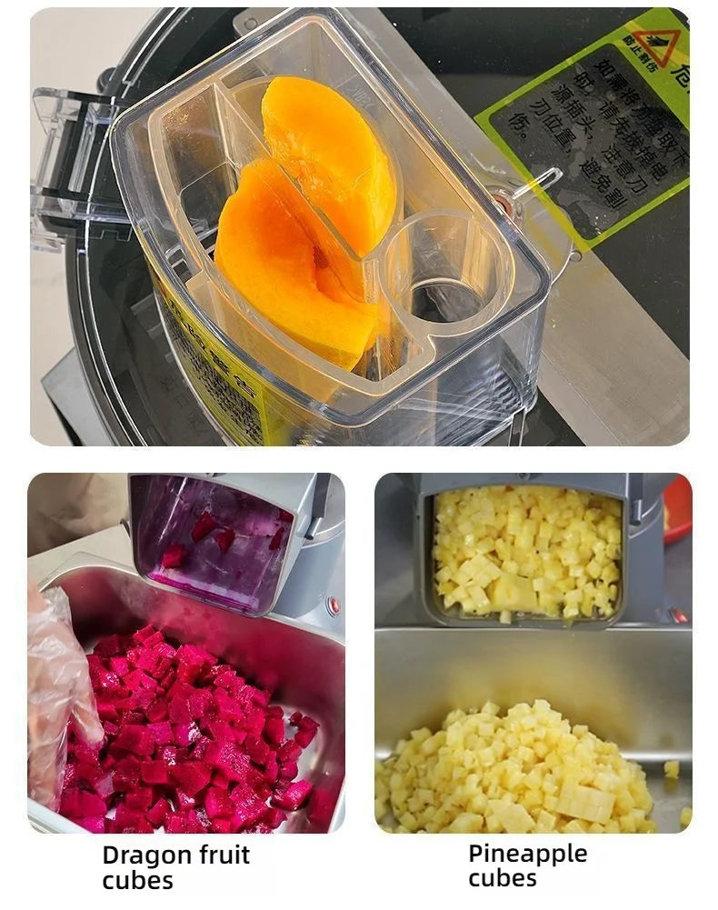 HomeWare M1 Multifunctional Vegetable Cutter & Food Processor – Cube, Shred & Slice, Large-Caliber Inlet