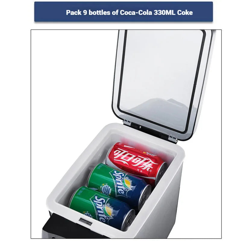 6L & 8L Small Car Refrigerator — 12V/24V Portable Fridge for Home & Camping, Cool & Frozen Drinks for Car & Truck