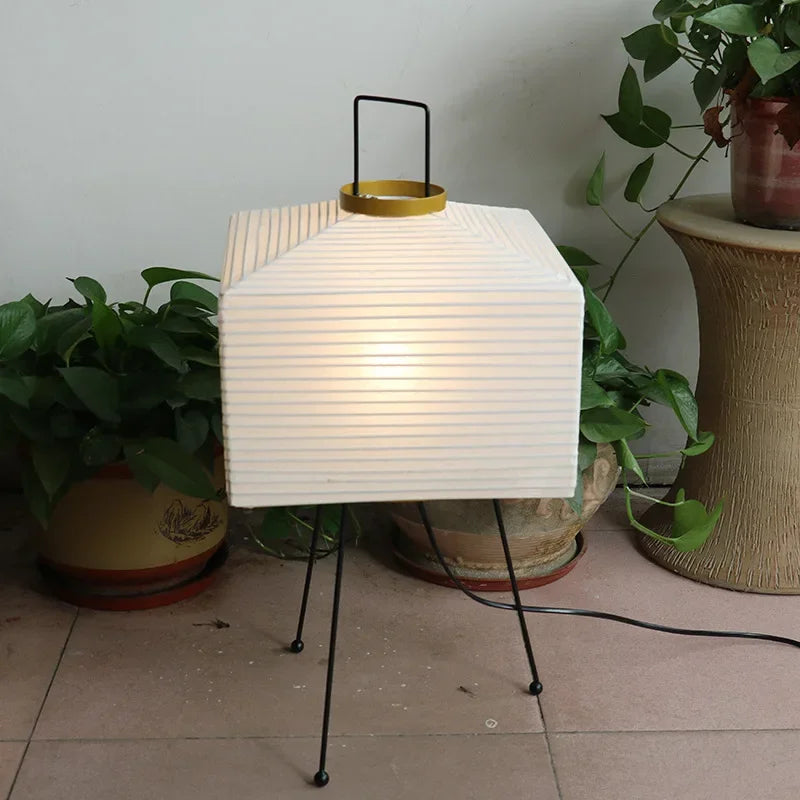 Paper Table Lamp – Japanese-Inspired Square Shade