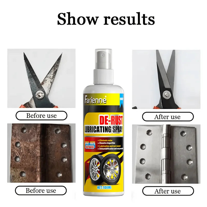Universal Rust Remover & Revitalizing Spray – Iron-Based Brake Dust & Rust Eliminator for Car Wheels & Metal Surfaces
