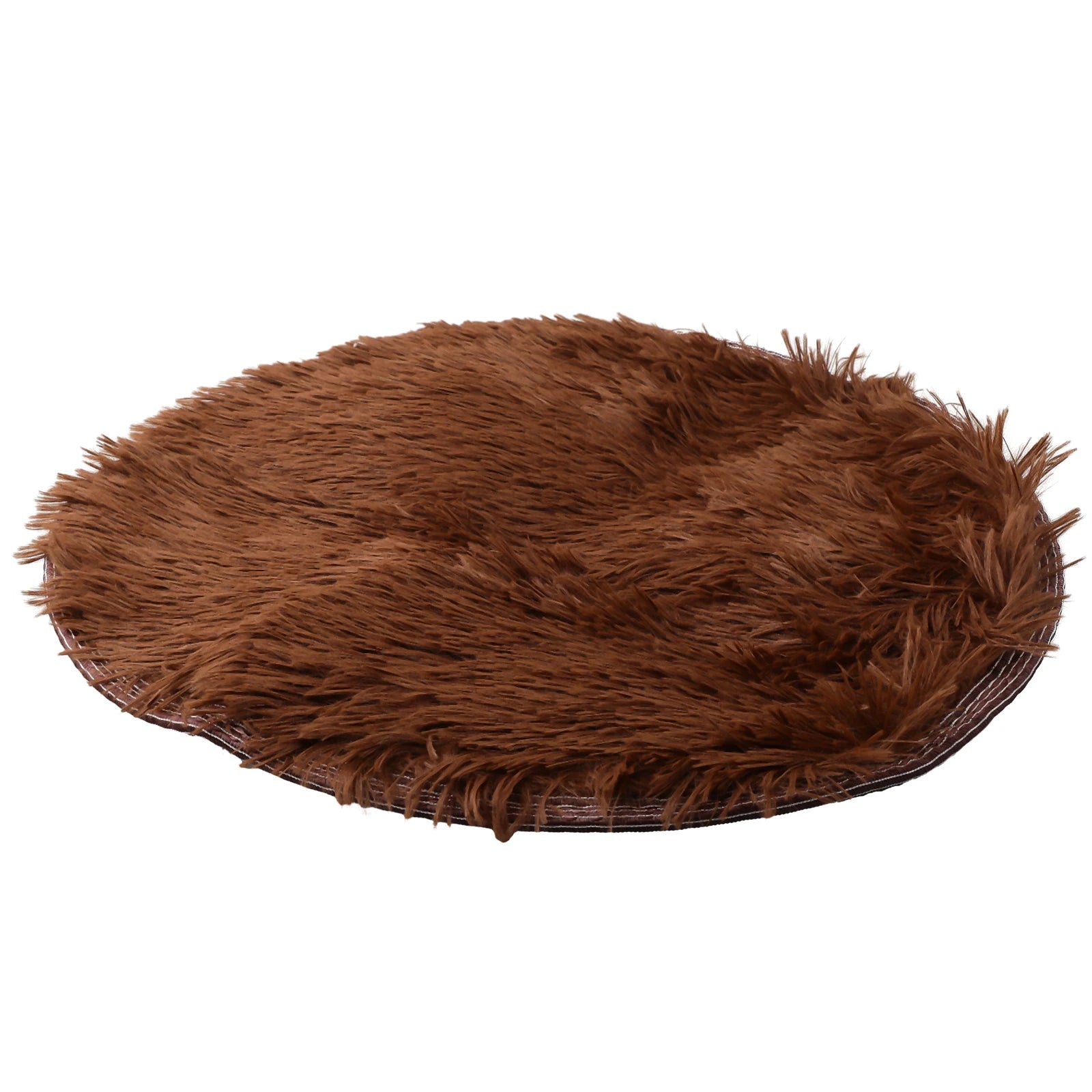 Super Soft Shaggy Area Rug – Anti-Slip 4cm Pile Round Rug for Living Room & Bedroom, 12 Colors & 3 Sizes