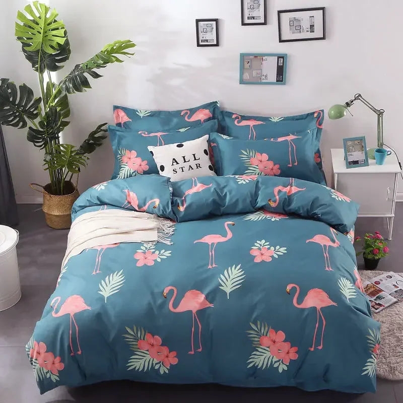 Plaid Print Duvet Cover – Lightweight Polyester-Cotton Bedding Bag, 24 Colors & 3 Sizes