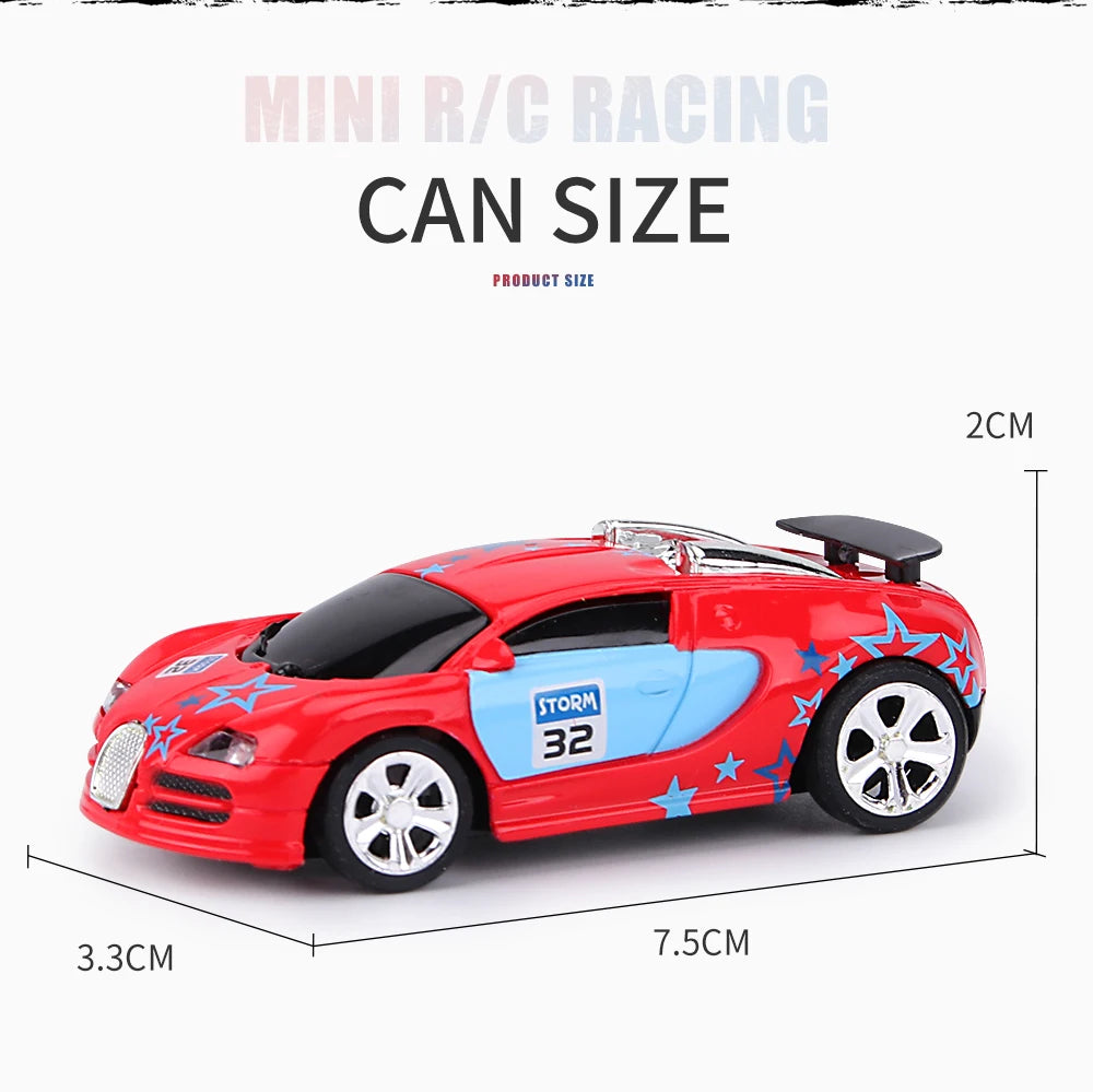 1:58 Scale Mini RC Car – Bluetooth Drift Buggy in Collectible PVC Can Pack