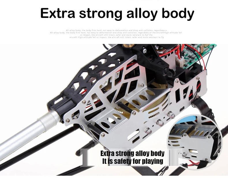 80cm Large 3.5CH RC Helicopter – Extra Durable Remote Control Aircraft for Kids & Outdoor Use