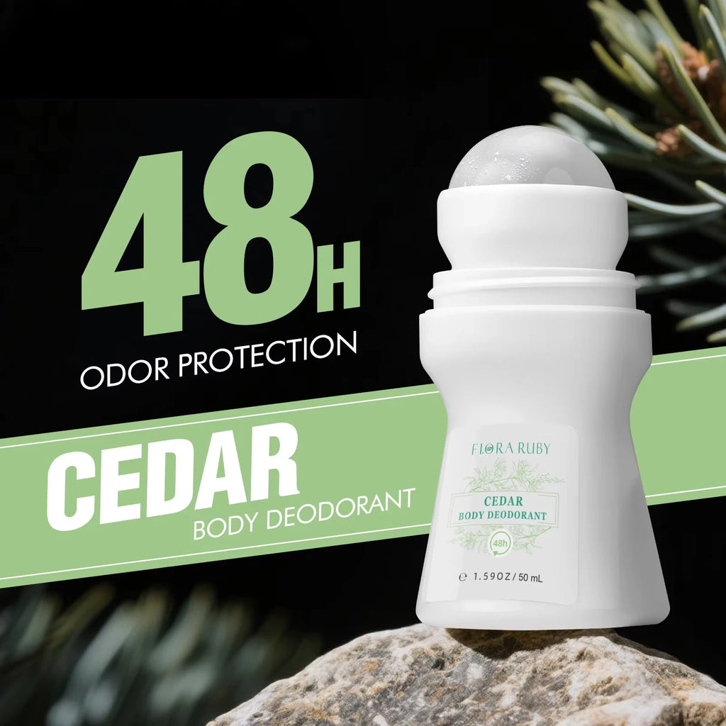 Aluminum-Free Deodorant Roll-On – Cedar, Sandalwood, Cucumber & Citrus Mint