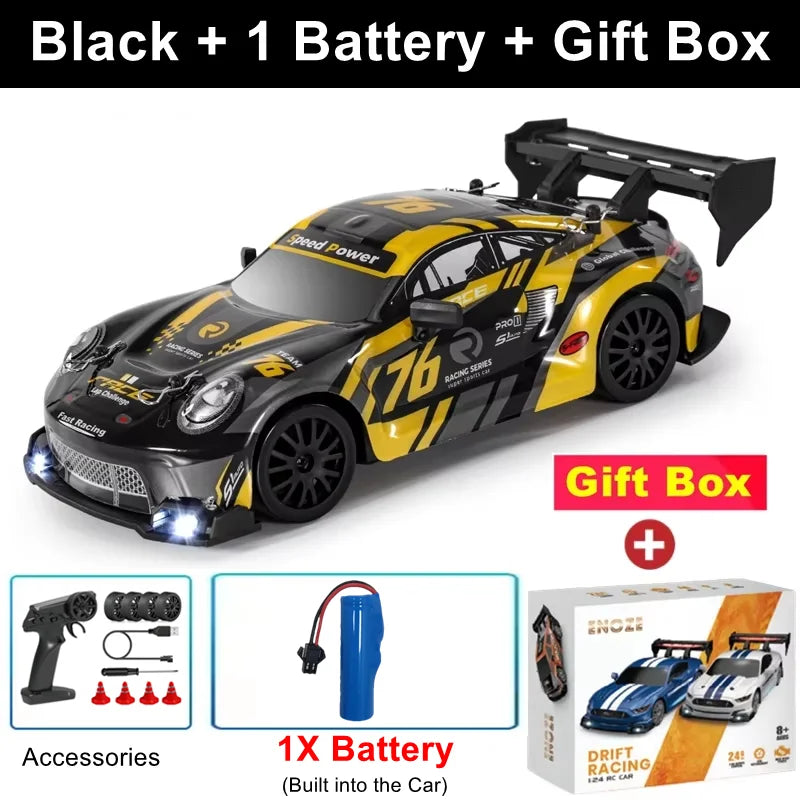 1:24 Scale 4WD RC Drift Car – 20KM/H Off-Road Racing Truck with LED Lights