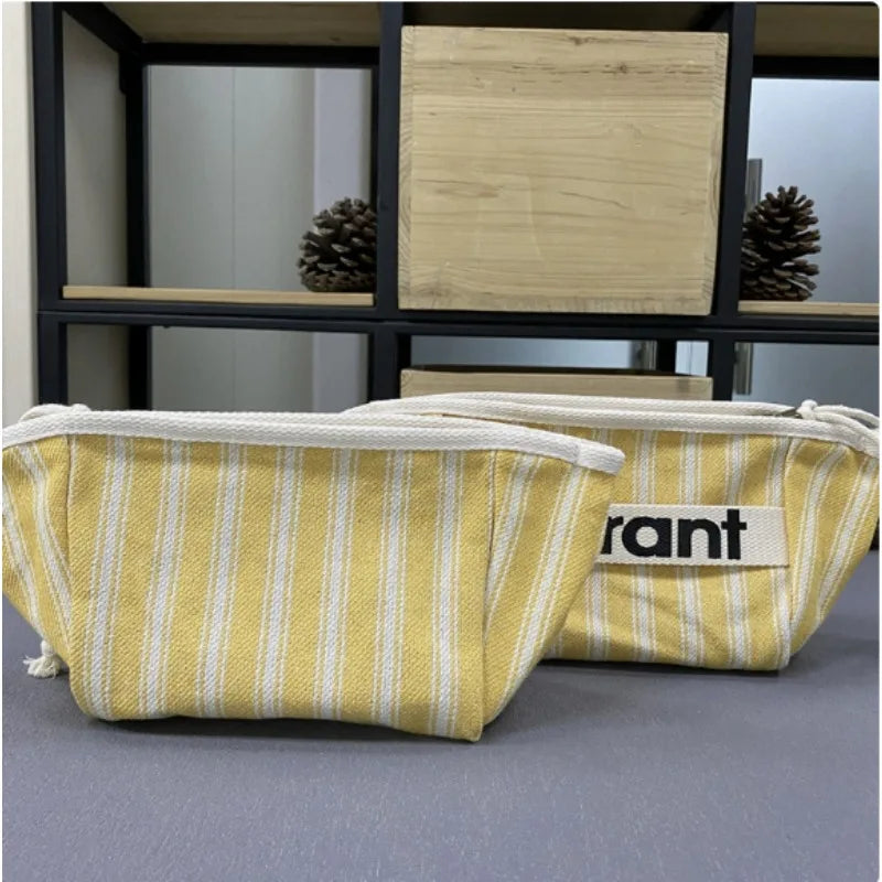 Canvas Zipper Makeup Storage Bag – Small Handheld Cloth Bag for Women 2026