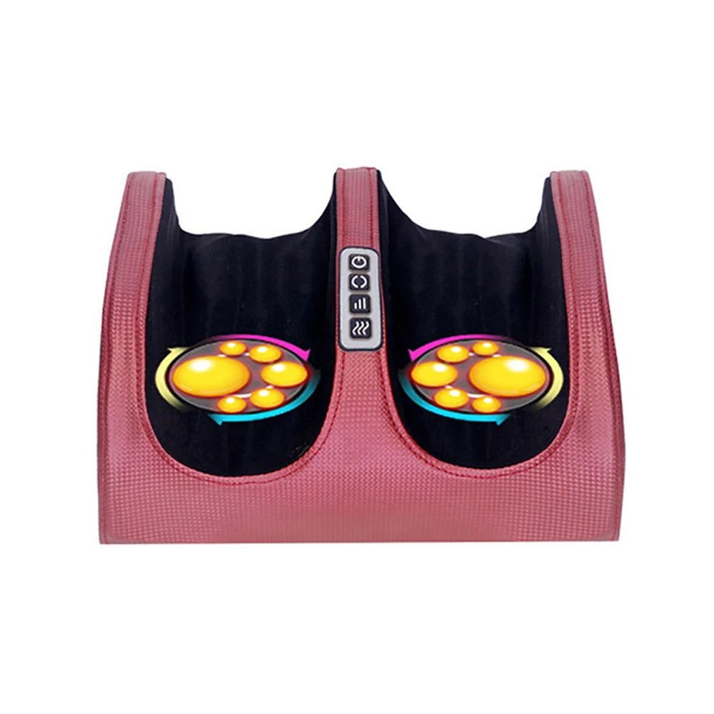 Electric Shiatsu Foot Massager — Heated Kneading Roller for Calf & Foot Pain Relief