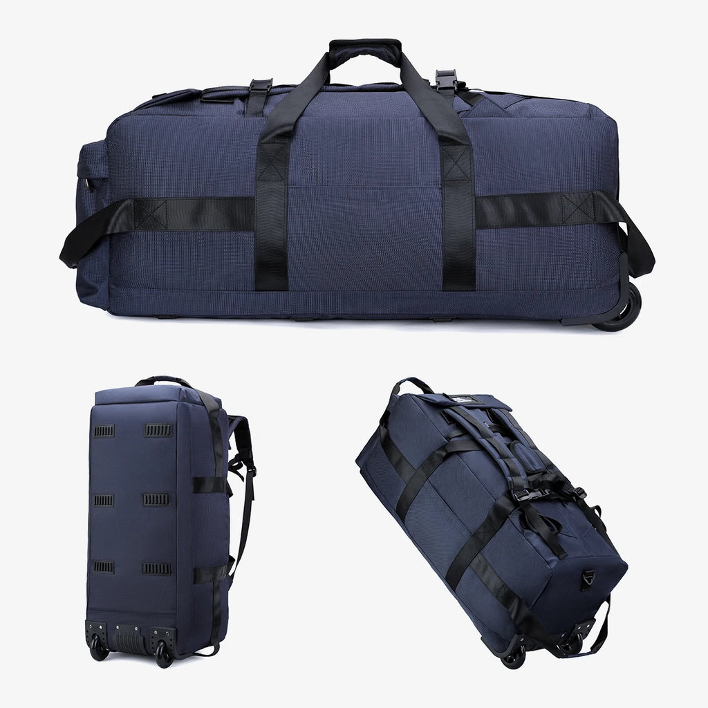 Large-Capacity Wheeled Travel Duffel Bag – Unisex Outdoor Luggage