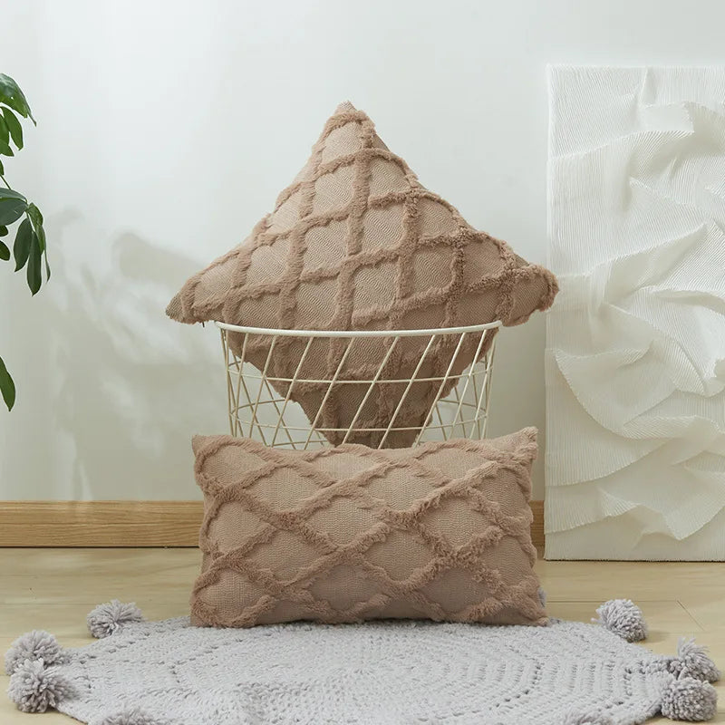 Faux Fur Luxury Plush Throw Pillowcase – Soft Decorative Cushion Cover, Multiple Colors & Sizes