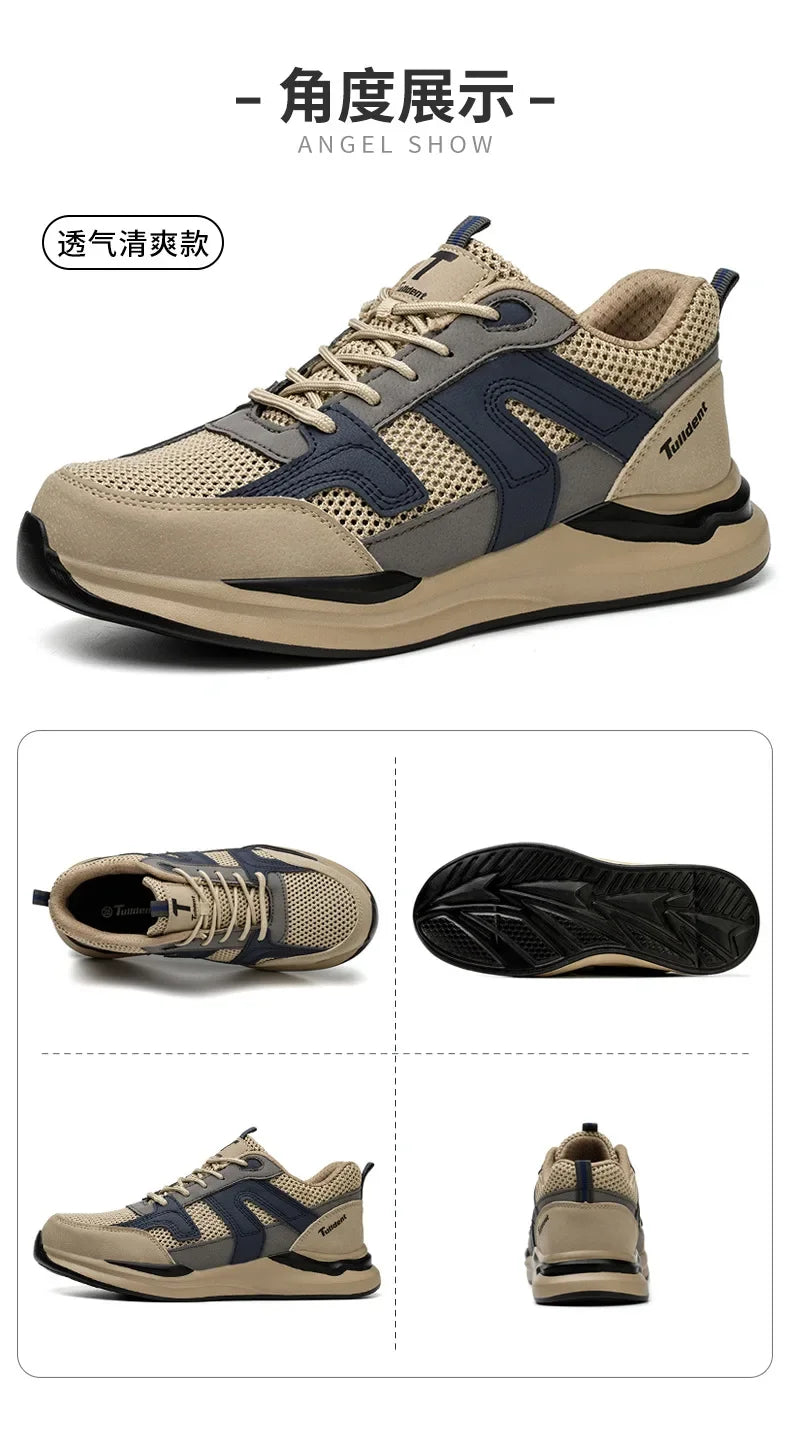 Men's Steel Toe Safety Work Sneakers — Puncture-Proof