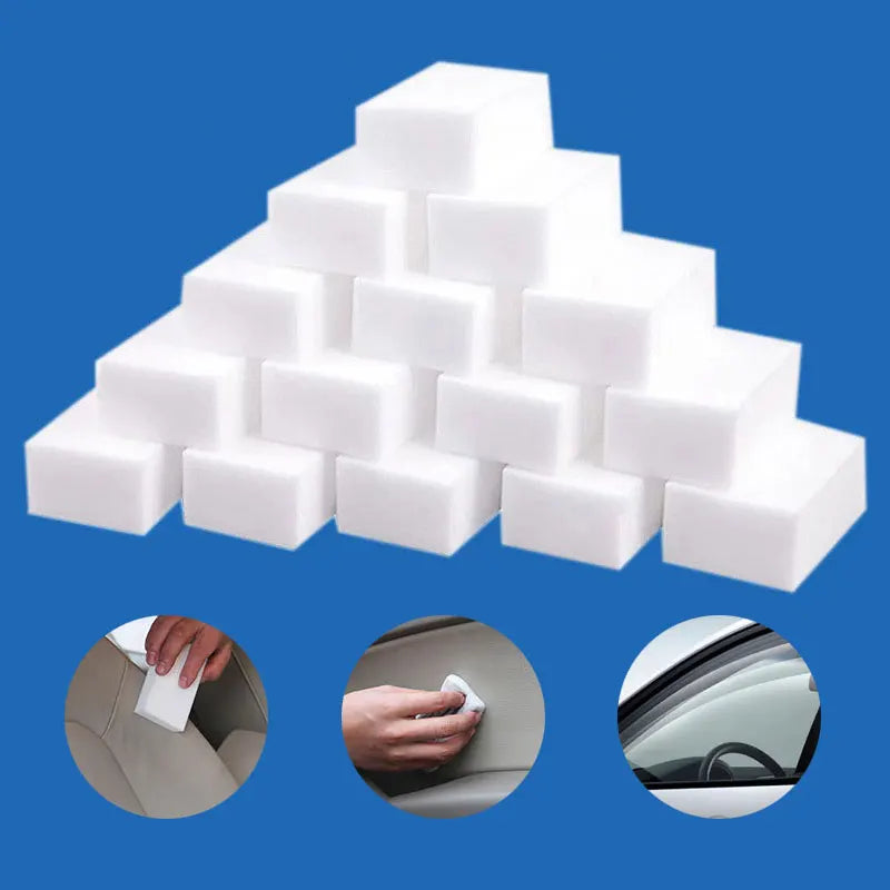 Erase Any Stain with Just Water — Melamine Magic Sponge Eraser | 5–50pcs, No Chemicals, Kitchen & Bathroom Cleaning