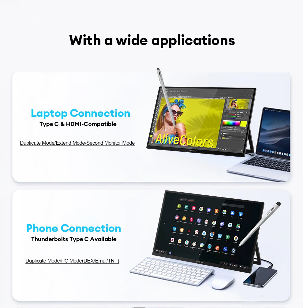 22-Inch QHD Touchscreen Monitor – Stylus & Anti-Glare
