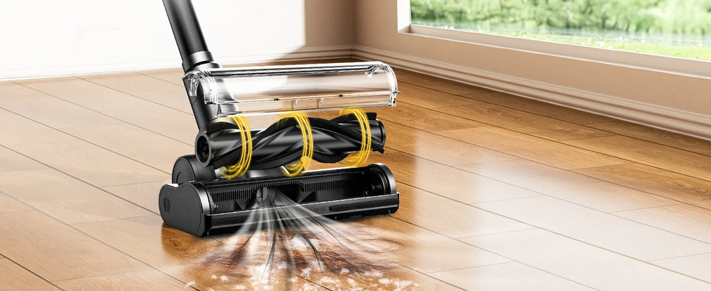 SUXIANGVAC Cordless Stick Vacuum Cleaner — 500W 55Kpa, 55-Min Runtime, Anti-Tangle, HEPA, Self-Standing