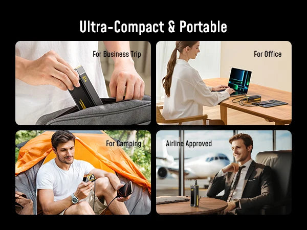 Aohi The Future Starship 240W 27,600mAh LED Display Power Bank with 3FT C-C Cable