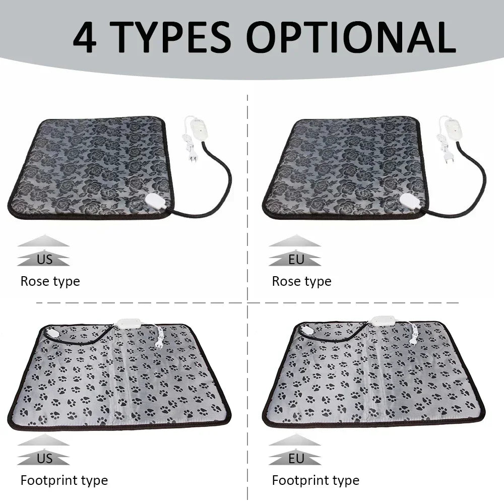 Winter Pet Heating Blanket – Waterproof Wearable Heated Cat & Dog Mattress, Indoor Warming Pad