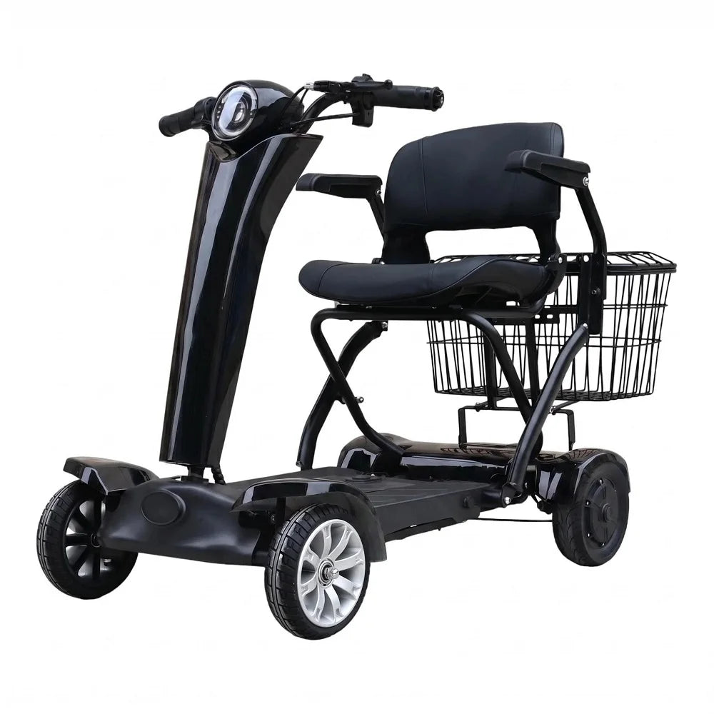 Foldable 4-Wheel Mobility Scooter – 250W Dual Motor, 20–50 km Range