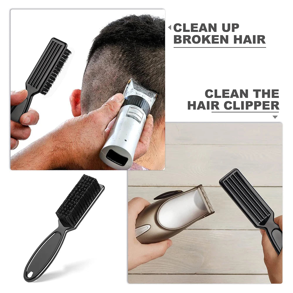 Barber Neck Duster Brush Set – Soft Plastic Handle Hair Cleaning & Carving Brush