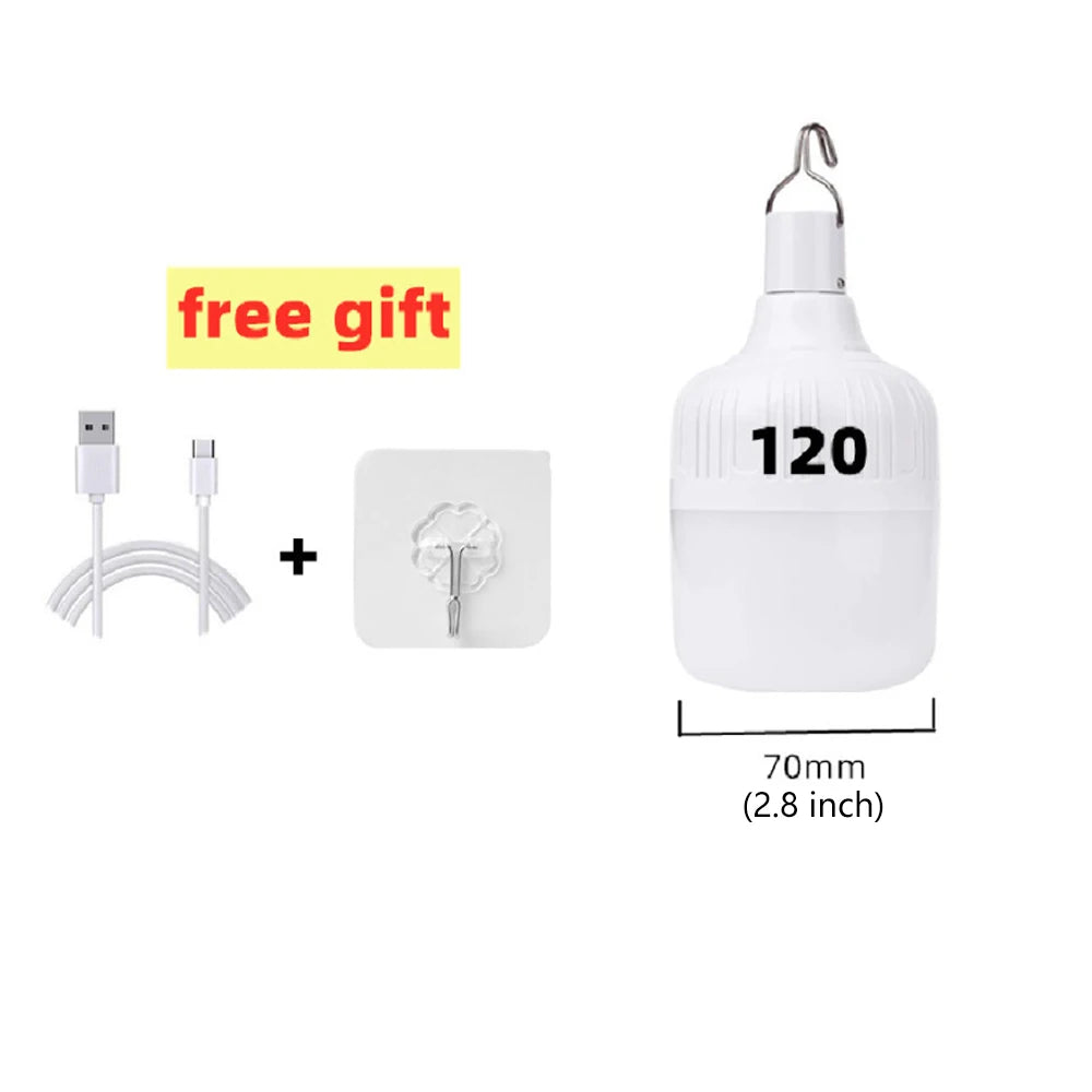 USB Rechargeable LED Emergency Lantern – Multifunctional Portable Camping Light for BBQ, Outdoor & Home