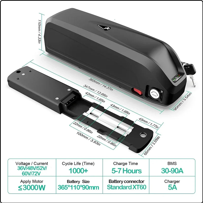 Electric Bike Replacement Battery — High-Capacity Lithium Battery for E-Bike Systems